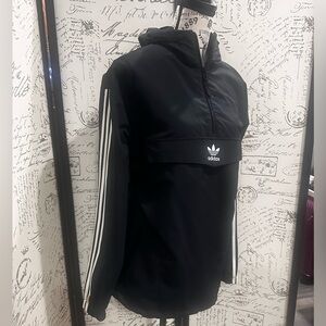 Adidas Black Jacket with White Logo
